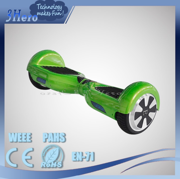 Green hoverboard for kids